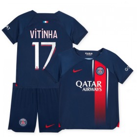 Paris Saint-Germain 2023-24 Vitinha 17 Barn Hjemmedrakt Kortermet